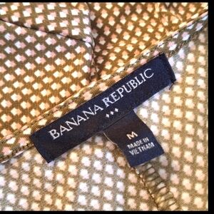 Banana Republic Brown Ruched Sheath Midi Dress Sleeve Size M Very Good Condition